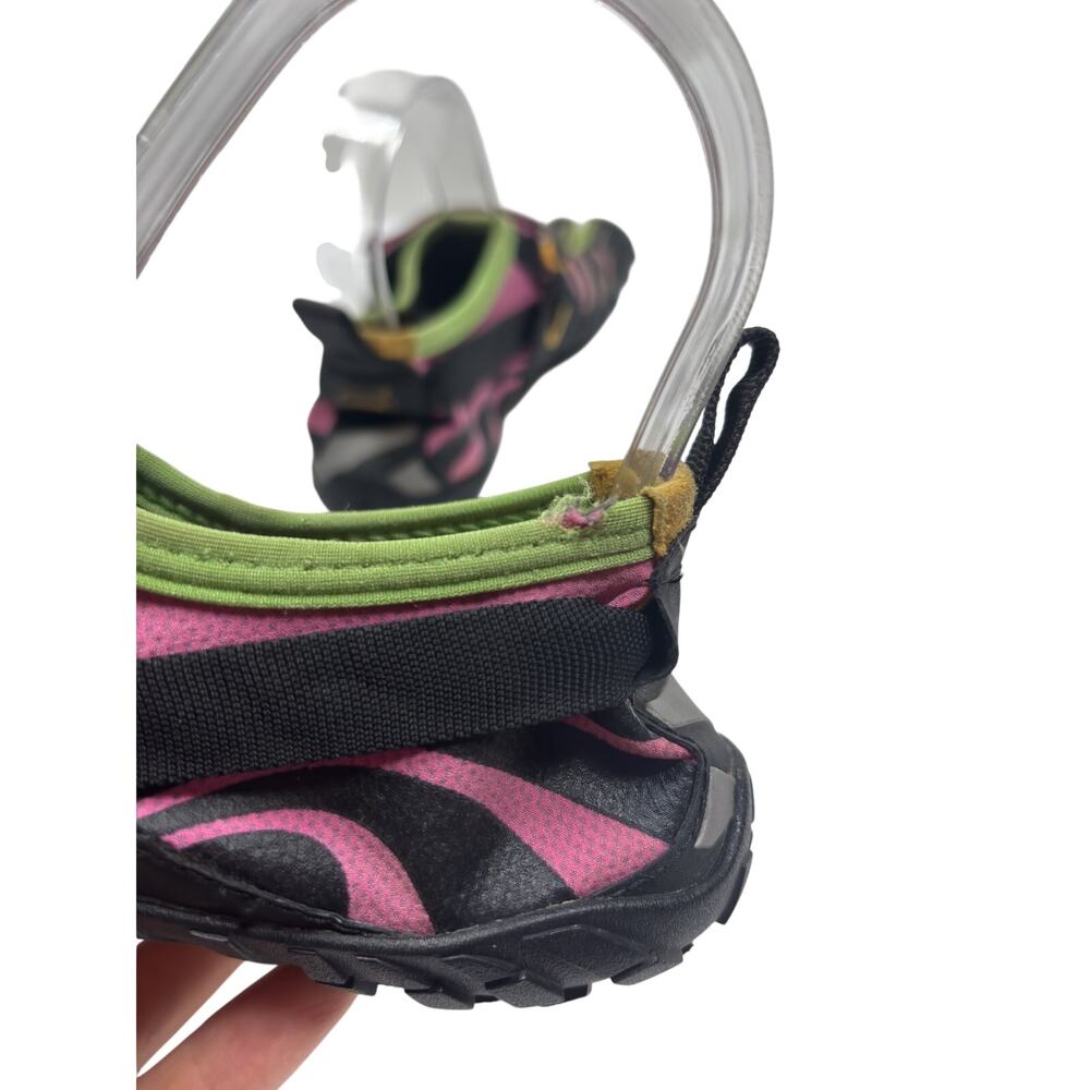 Vibram Spyridon Toe Shoes Womens 36 6.5-7 Black Pink Green Fivefingers Mesh - Picture 7 of 11